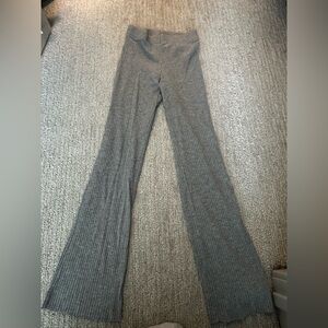 Grey ribbed pants from H&M